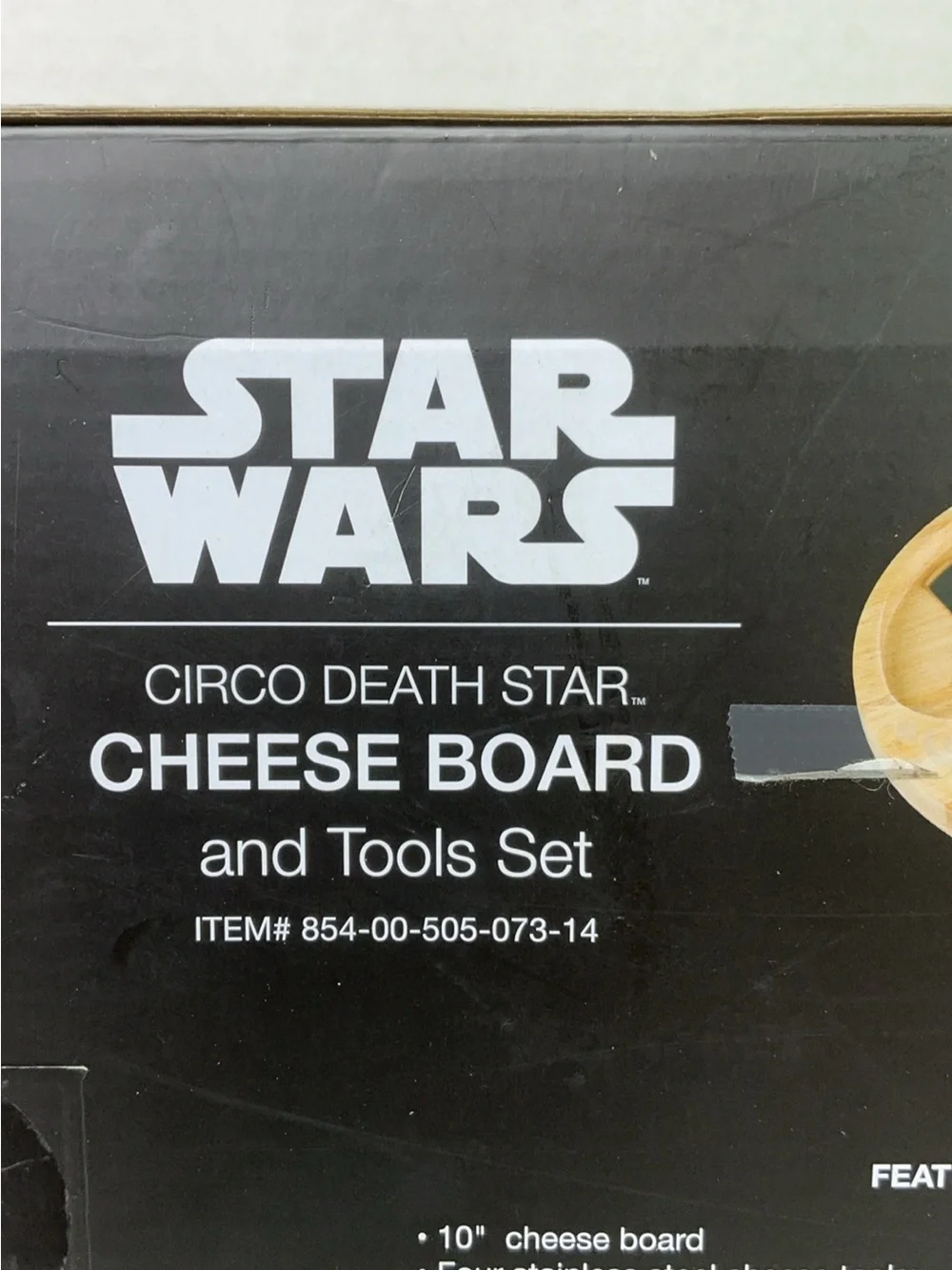 Star Cheese Board in Black and Natural Wood